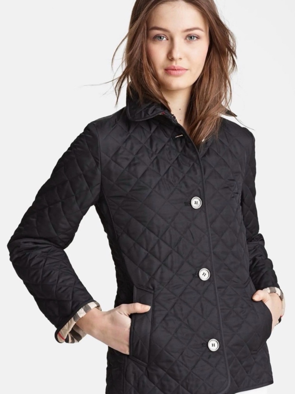 Burberry Brit Copford Quilted Black Diamond Jacket size S